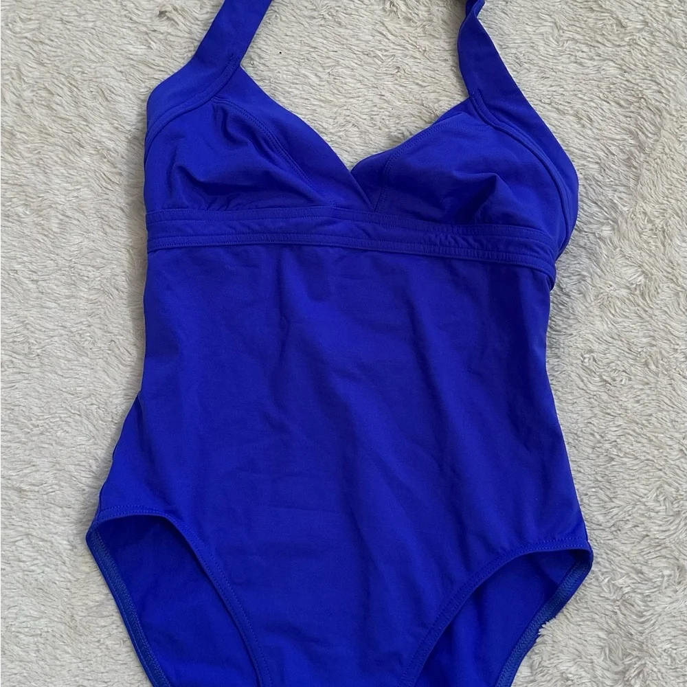 Eres Women's Halter One-Piece Swimsuit in Cobalt Blue